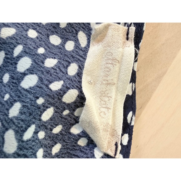 Altar'd State Navy Blue White Polka Dot Flutter Sleeve Mini Dress Sweetheart - Picture 5 of 5